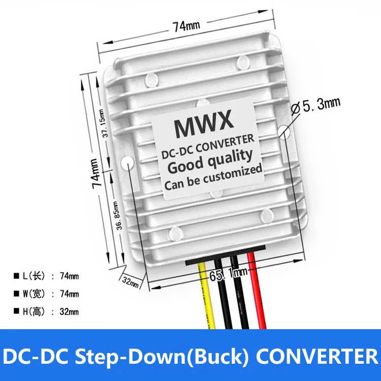 DC12V24V till DC6V, DC Buck Converter, 12V24V Steg-down 6V-modul, vattentät bilkonverterare, 12v24V Vrid 6V, 9V-40V till 6V, barns leksaksbil