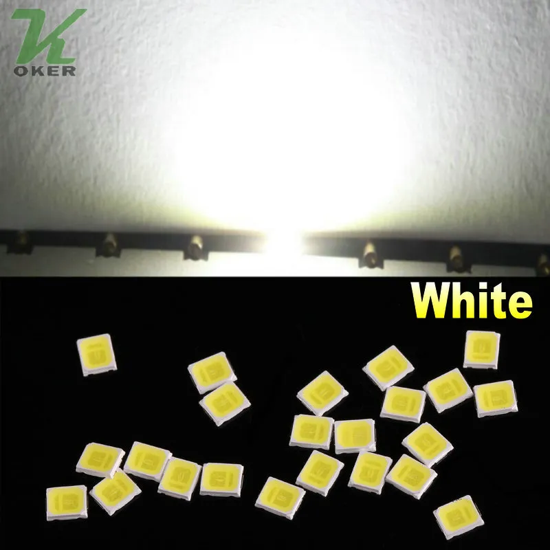 Diodes de lampe LED Ultra lumineuses, 5 couleurs, 1000 pièces, 0.1W SMD 2835, blanc, rouge, bleu, vert, jaune
