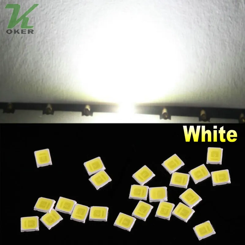 0.1W SMD 2835 화이트 레드 블루 그린 노란색 LED 램프 다이오드 울트라 밝은