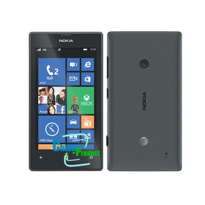 Odnowiony Oryginał 4inch Nokia Lumia 520 Telefon komórkowy 512m / 8G Dwukowa kamera Dual Core GPS Windows OS Odblokowany telefon