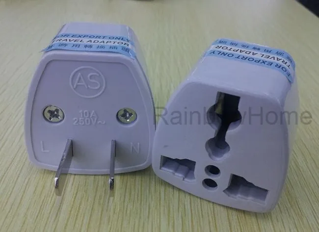 Universal Travel Power Plug Adapter Socket Jack AC Converter Converter Wall مع صندوق البيع بالتجزئة في الولايات المتحدة الأمريكية UK AU Standard