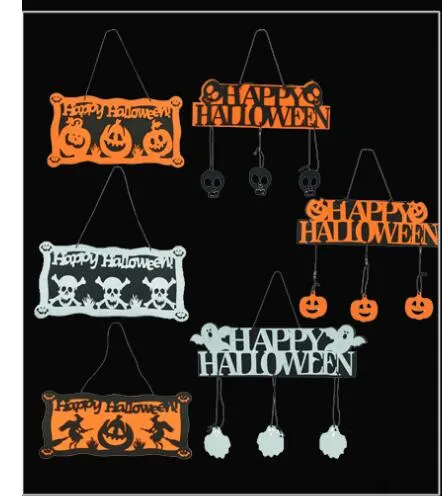 Fuentes de la fiesta para eventos Halloween Garland Banner Props para Ghost Hanging Decoración Fiesta Decoración del evento Creativa