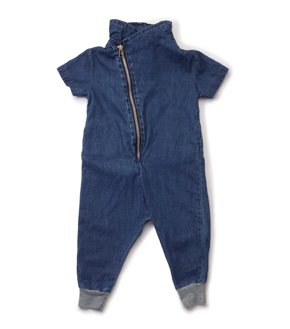 Mode zomer romper baby kleding voor baby blauwe denim jumpsuit peuter jongens overalls voor meisjes korte mouw dunne casual jeans