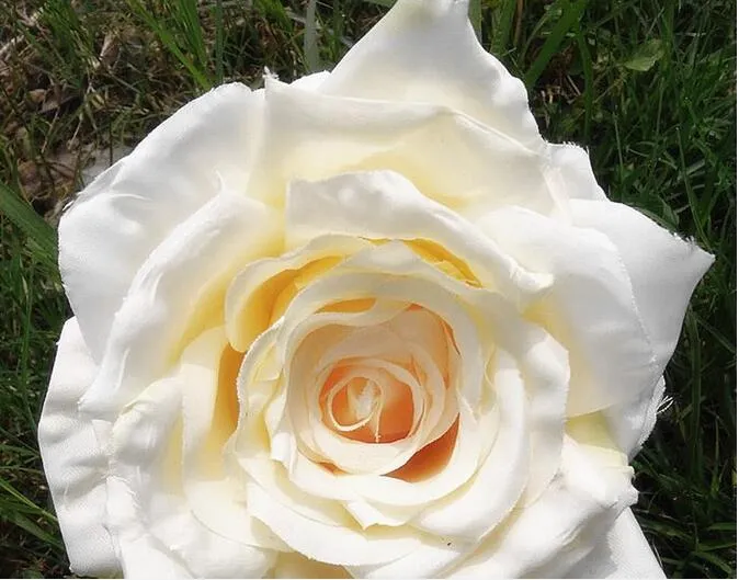 Fiore di simulazione di fascia alta rosa tessuto di seta fiori finti 13 cm fai da te spina a muro forniture di nozze