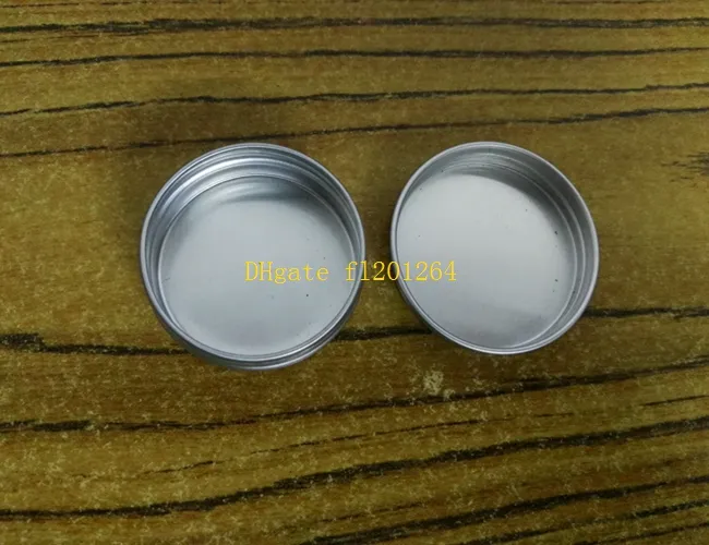 10ml aluminum tins lip balm container, 10g aluminium cream jars with screw lid cosmetic case jar