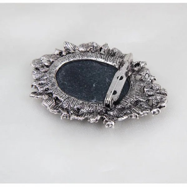 Top Quality Áustria Cristal Strass Estilo Vintage Moda Estilo Vitoriano Cameo Broche Senhora Cachecol Broche Pinos Venda Direta Da Fábrica Barato!