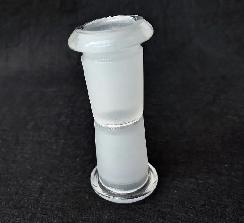 Convertitore adattatore bong in vetro da 18 mm maschio a 14 mm femmina adattatore in vetro adatto tubi dell'acqua e chiodo banger al quarzo