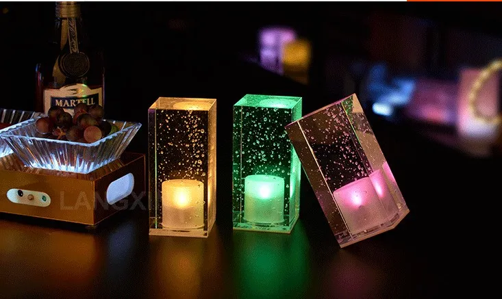 LED-Bar-Tischlampe Lade Kristall Tischlampe Nachtlicht Bunte Romantische Café KTV Restaurant Bar Lampe