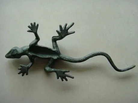 American Country Style Lizard Decoration Cast Iron Painting Animal Fature Garden Yard Ornament Crafts Dark6595281