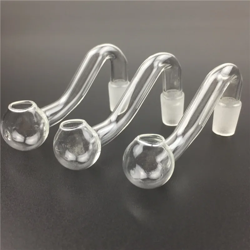 Tuyau de brûleur à mazout en verre pyrex 10mm mâle tube de verre clair conduites d'eau pour fumer tuyaux de verre de brûleur à mazout à la main bon marché