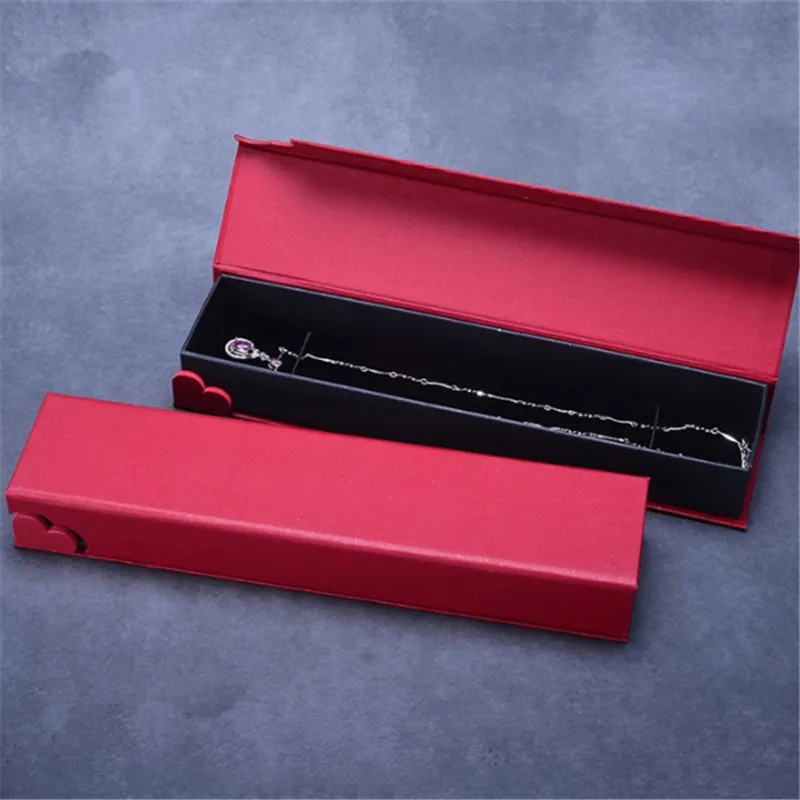 High Quality Heart Jewelry Box For Necklace Earrings Ring Bracelet Bangle Pendant Packaging Express My Love Velvet Inside Magnetic Close