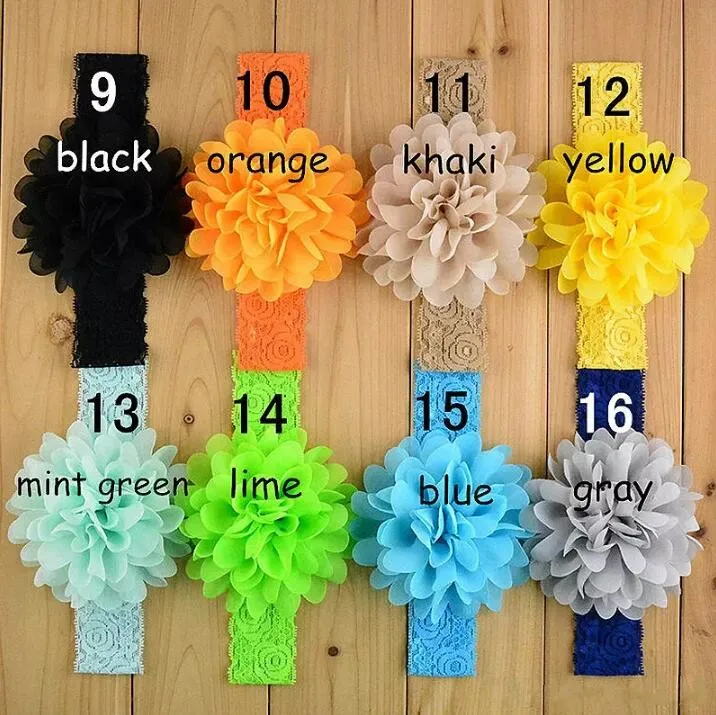 Cute Baby Girl Headband Sweet Flower Hair Band Children Elastic Hair Band Headband Lace Hair Accessories