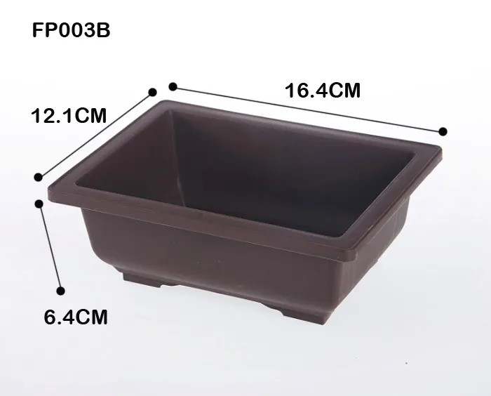 Gratis verzending Hot koop retrostyle plastic bonsai pot balkon vierkante bloem planter kwekerij potten Basin Maceta Cuadrada Groothandel