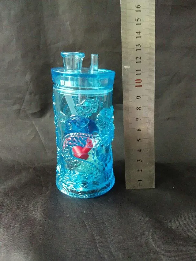 Panlong Acryl Hookah Glass Hookah Polej rura szklana - platformy olejne szklane bongs szklane fajki do palenia rurki