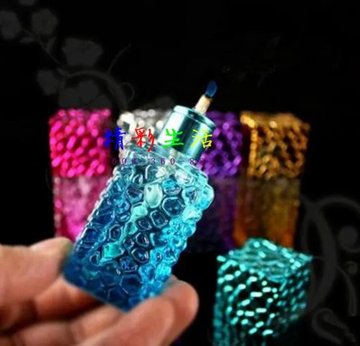 Color water cube alcohol lamp --glass hookah smoking pipe Glass gongs - oil rigs glass bongs glass hookah smoking pipe - vap- vaporize