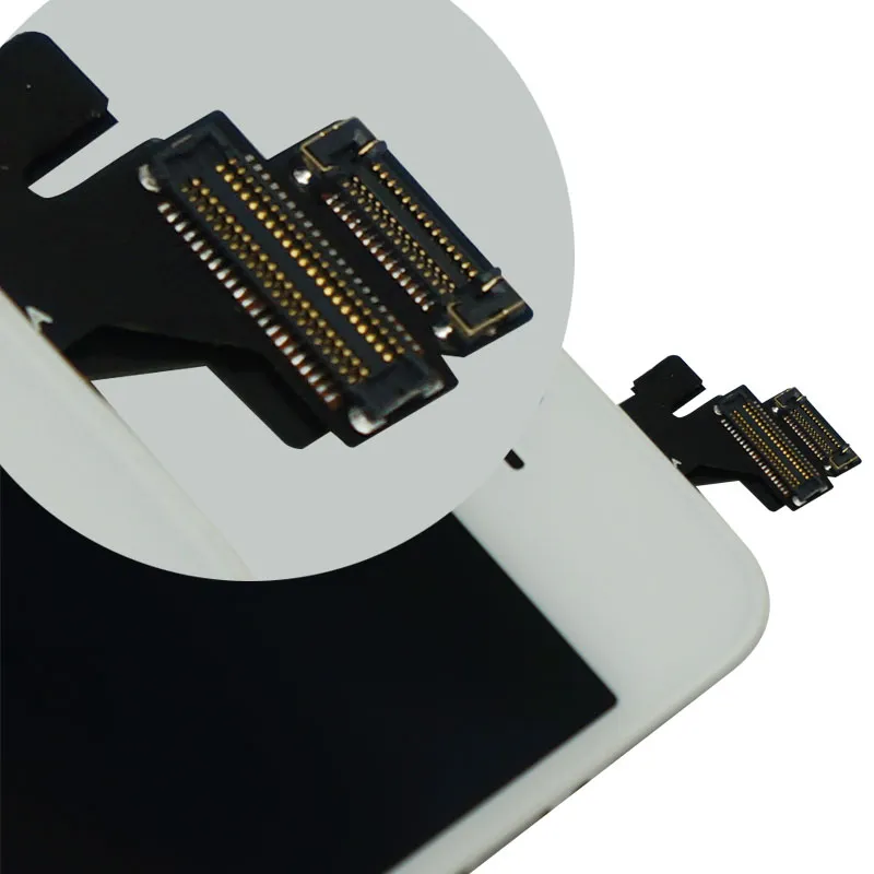 Chegada nova alta qualidade para tela do iPhone 5 5G LCD de toque digitador Assembléia Black and White Color Perfect embalagem misturar cores disponíveis