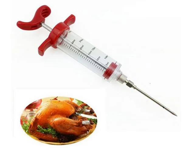 Mode Hot Marinade Injector Smaak Spuit Koken Vlees Pluimvee Turkije Chicken BBQ-tool