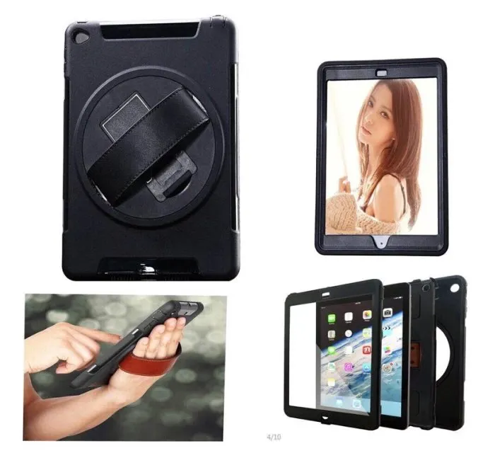 iPad Custodia Heavy Duty Hybrid Custodia iPad 2/3/4 iPad 5 Air iPad 6 Air 2 iPad mini 1/2/3 iPad MINI 4 Spedizione gratuita