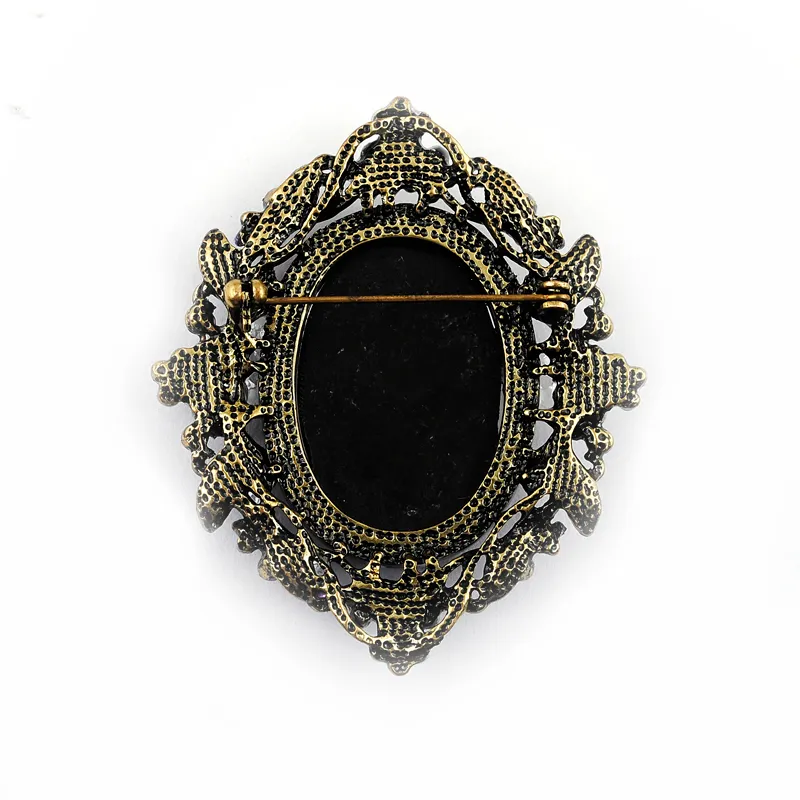 Bedel broches klassieke vintage stijl retro cameo schoonheid queen hoofd broche gratis verzending