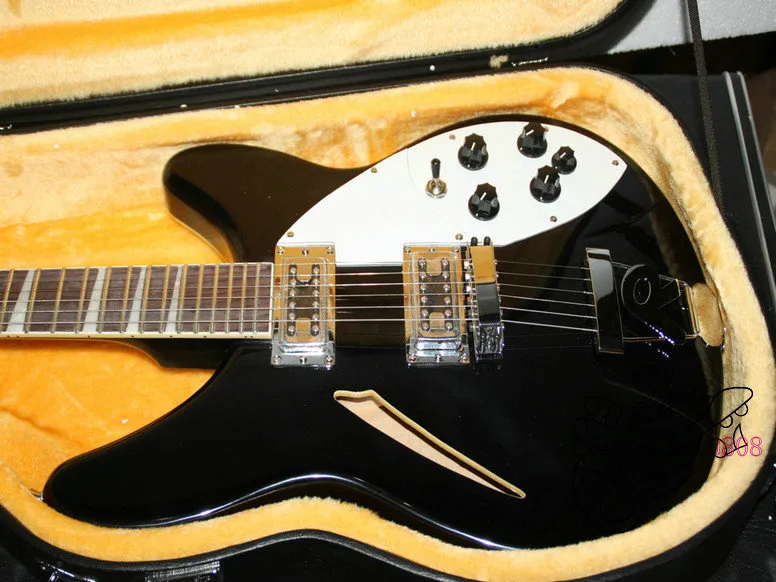 Новый черный 360 6 строк электрогитары гитары OEM гитары из Китая для продажи