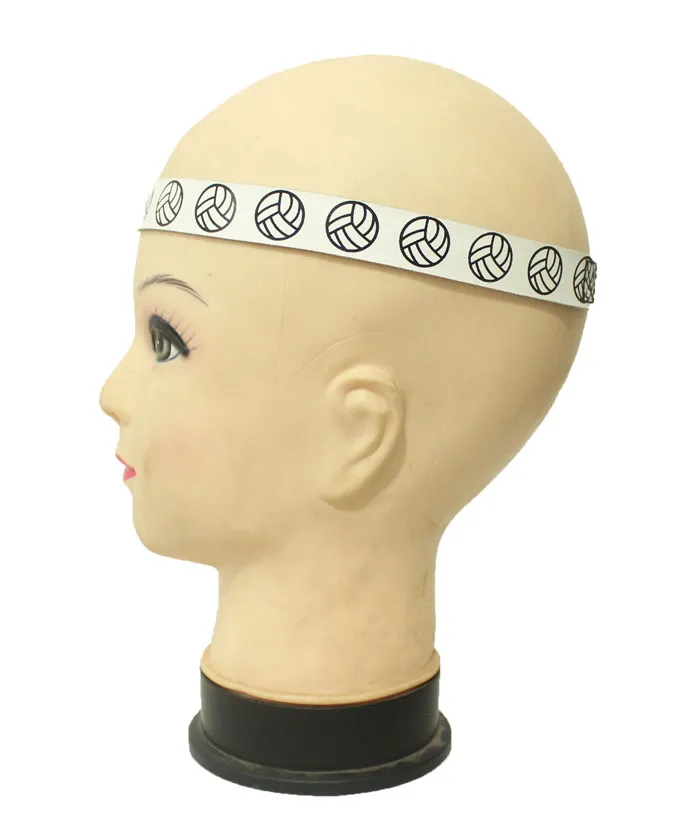 Europe softball head with sewn leather baseball stadium quickly bandaged head hair band headband gum couture leather softball scarf men and