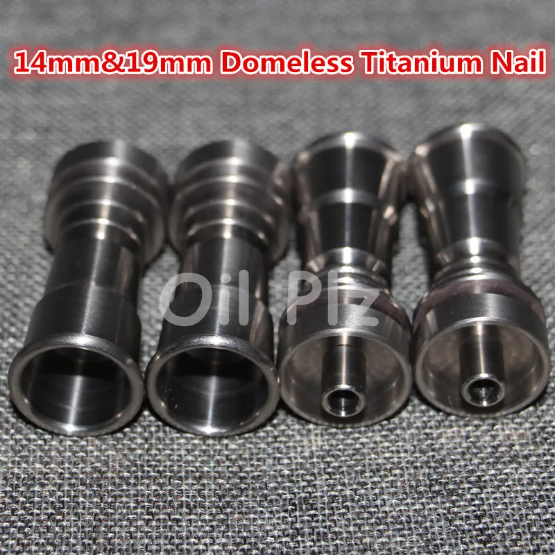 10mm& 14mm&19mm 6 IN 1 Domeless Titanium Nail Spiral With Male Female joint Grade 2 Titaniums Nails