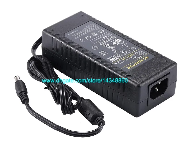 AC DC Power Supply 24V 4A Adapter 72W Transformer For 5050 3528 LED Rigid Strip LCD Monitor + Cord Cable With IC Chip