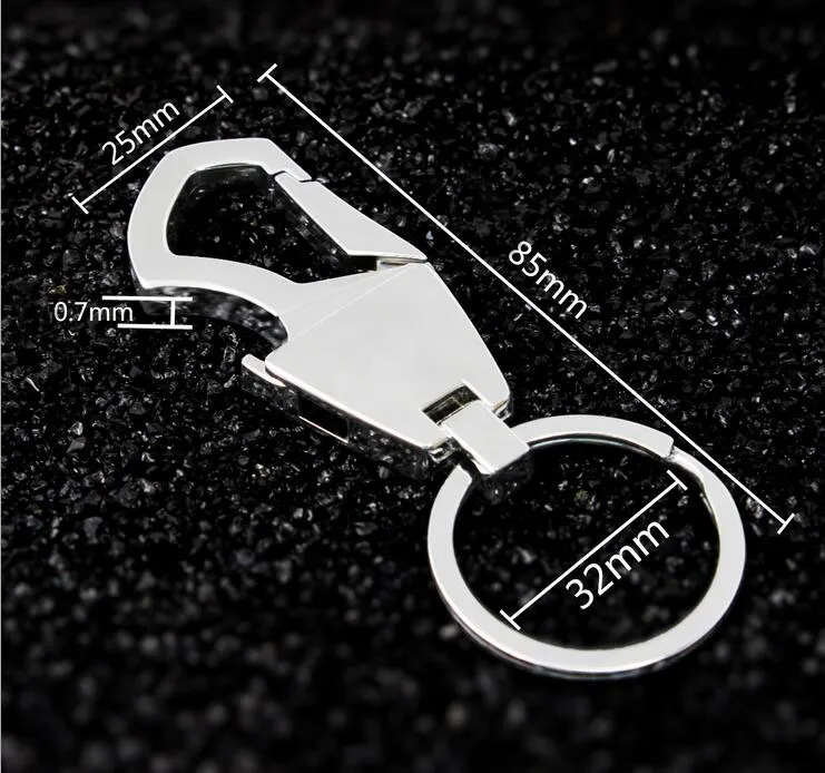 جديد نمط جديد متعدد الوظائف فتحة زجاجة مفتاح الخصر شنق الرجال السيارة مفتاح سلسلة المعادن حلقة CD12