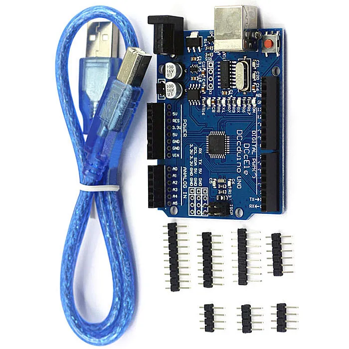 Pour Arduino bricolage ATmega328P CH340G UNO R3 carte de développement câble USB B00288