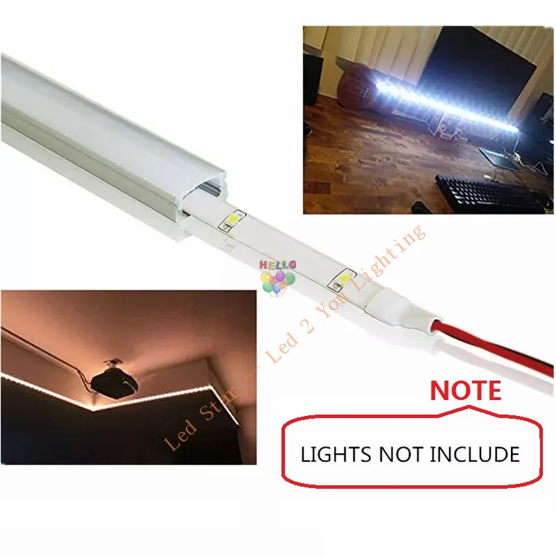 1M 15M 2M LED شريط الألومنيوم الخاص بـ 5050 5630 LED BAR HARD LED BAR قناة الألومنيوم مع COVER CAP CLIPS6166595