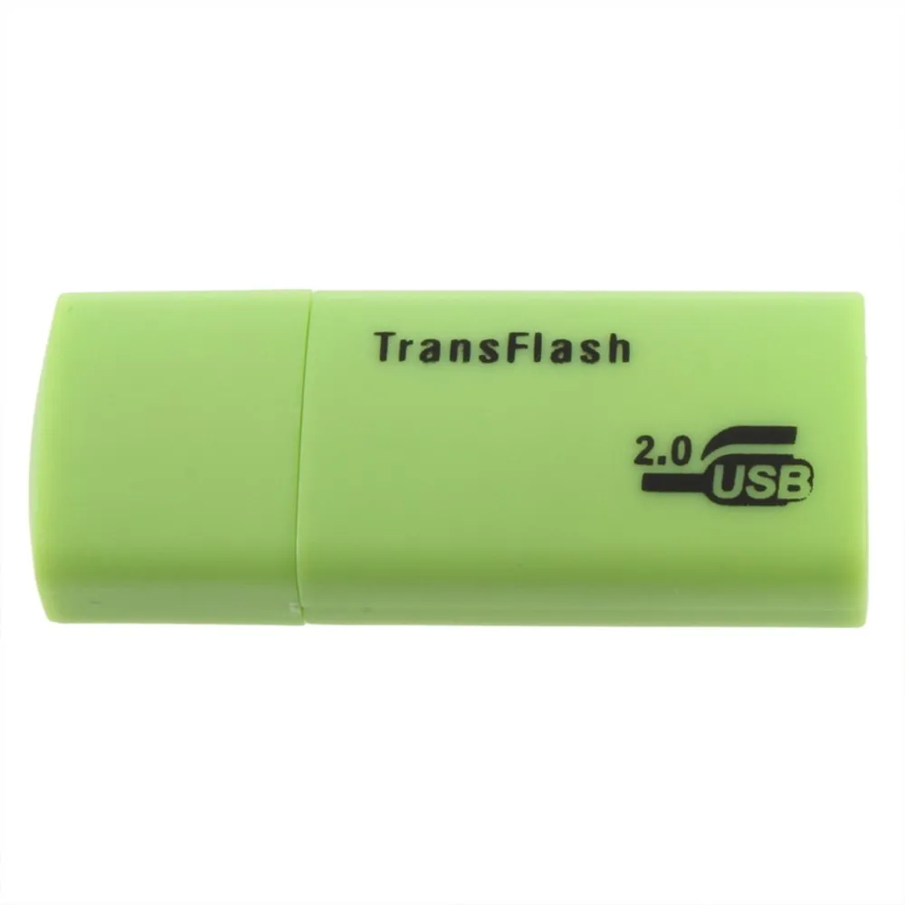 Leitores de cartões universais premium estáveis TF T-Flash Micro Secure Digital Memory Card Nice Mini USB 2.0 Memory Card Reader Adapter TransFlash