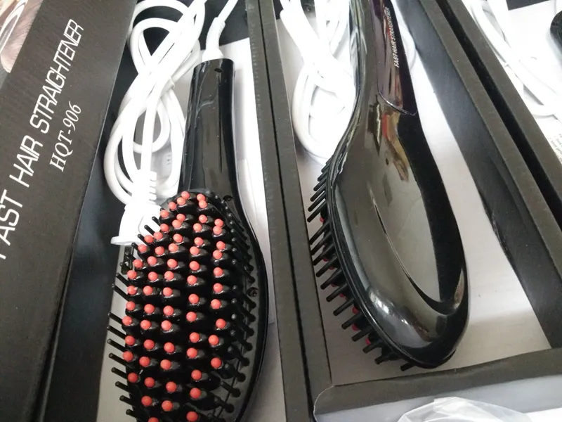 Advanced Hair Straightening Brush NASV Beauty Star HQT 906 Comb with LCD Temperature Control for Smooth and Silky Hair