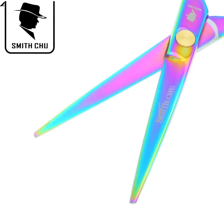 5.5 cali Smith Chu Nożyczki ze stali nierdzewnej wysokiej jakości nożyce do cięcia włosów przerzedzenie nożyczki Barber Fryzura Darmowa wysyłka, LZS0048
