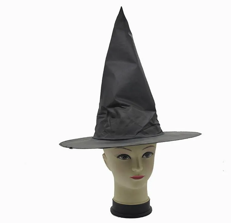 Halloween czarownica kapelusz czarodziej kapelusz czapka Czysta czarna wieża kapelusz Oxford party czarownica sexy mundurkostames czapki dla kobiet i dzieci
