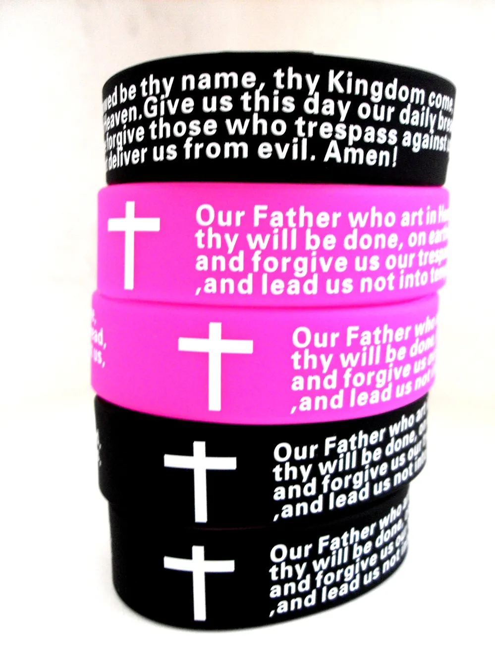 Amazon.com : 120 Pieces Religious Silicone Wristbands Bulk Bible Rubber  Bracelets Colorful Inspirational Christian Silicone Wristbands for Men  Women Teens Mother's Day Religious Party Favors (Pastel Colors) : Office  Products