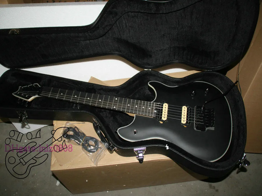 Black Ebony Fingerboard Guitarra Elétrica com Hardcase Alta Qualidade instrumentos Musicais HOT A1288