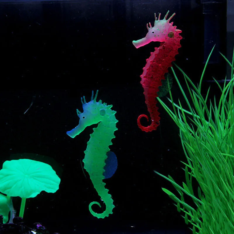 Sztuczne Akwarium Sea Horse Hippocampus Ornament Fish Tank Jellyfish Decor # R21