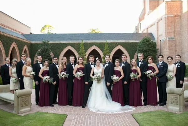 Bridemaids vestidos uva roxo marrom longo barato de alta qualidade vestidos de dama de honra ruched chiffon chão comprimento querida sem mangas