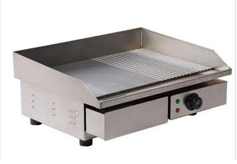 3KW 55CM gril de plaque chauffante électrique gril de barbecue commercial en acier inoxydable