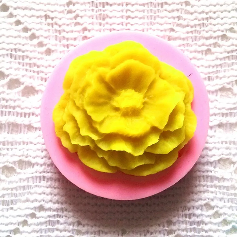 Wholesale-Silicone 3D Rose Flower Fondant Mold Cake Decorating Soap Chocolate Craft Moulds Free Shipping