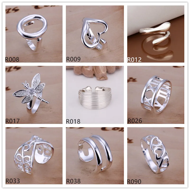 Sterling Silver Good Luck Charm Ring – Open Design With Owl, Elephant, Horseshoe & More, Size 7.5