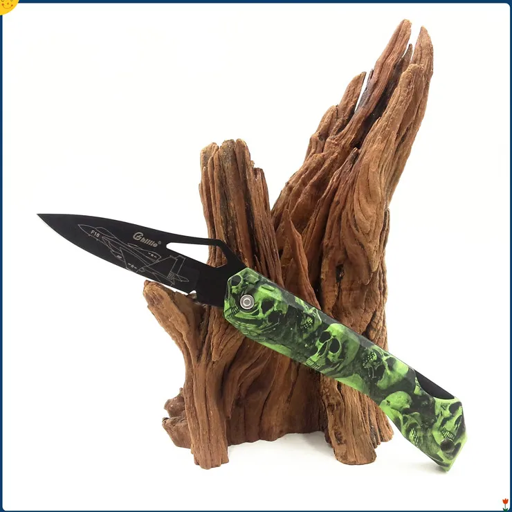 Fabbrica diretta 8 stili Ghillie Pocket Folding Blade Coltello da frutta Manico in ABS Coltelli pieghevoli EDC Mini Survival