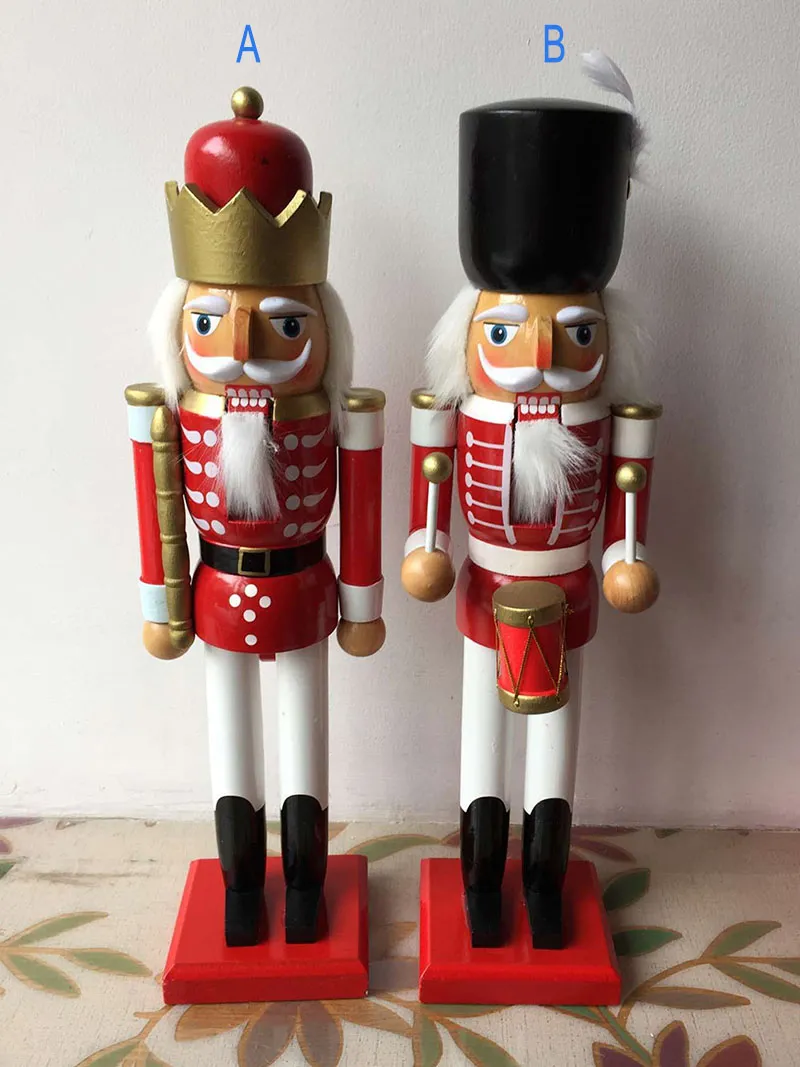 Les Soldats De Casse Noisette H38cm Noël Décoration De La Maison Woodcraft Cadeau En Bois Jouet 