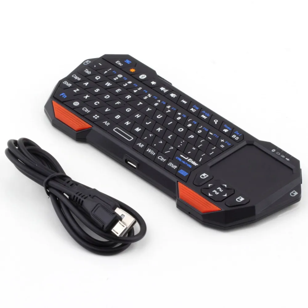 IS11-BT05 Mini Bluetooth inalámbrico 3.0 Teclado Mouse Air Touchpad Touch Pad Luces traseras para Windows 7 WIN7 para Android para iOS al por mayor