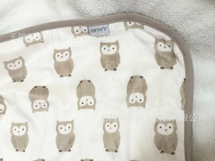 fashion Europe Baby children039s owl bird Pattern blanket cartoon large size Be hold Air conditioning Knee blanket1655446