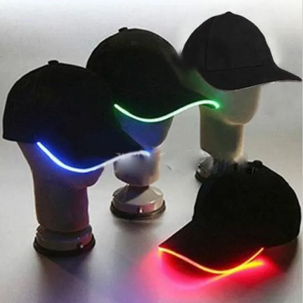 LED Light Hat LED Flash Cappelli Berretti da baseball Light LED Cappelli Cappelli da festa Ragazzi Grils Cap Fashion Cappello luminoso Berretti a sfera Cappello hip-hop