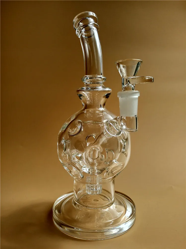 Sexig 9inches Äggosfär Rökning Vattenrör Fab äggglas Bongs med Matrix Perc Glass Recyle Dab Oil Rigs Bong Med 14mm Jough Hookah Billiga