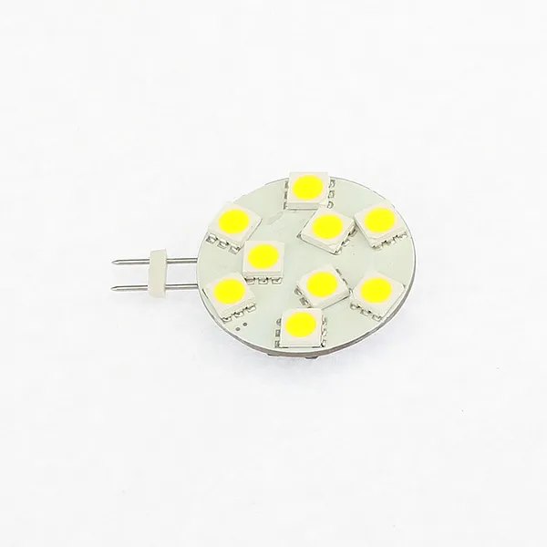 LED G4 스포트 전구 퍽 빛 9leds SMD 5050 3W AC / DC10-30V 디 밍이 가능한 화이트 200lm 배송 Autobike