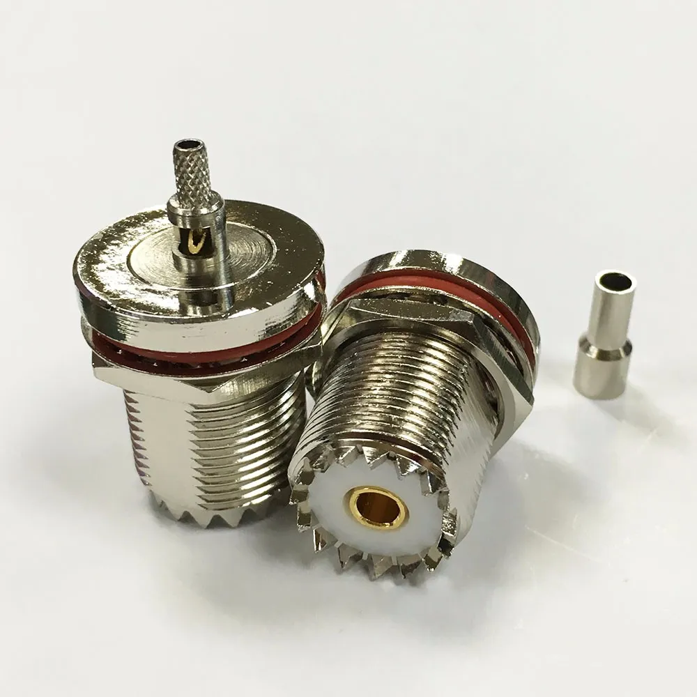Adaptateur Câble RF Adaptateur Coaxial Femelle-Femelle DIGIFLEX - Connexion Antenne TV, Métal Doré Connecteur RF Métal