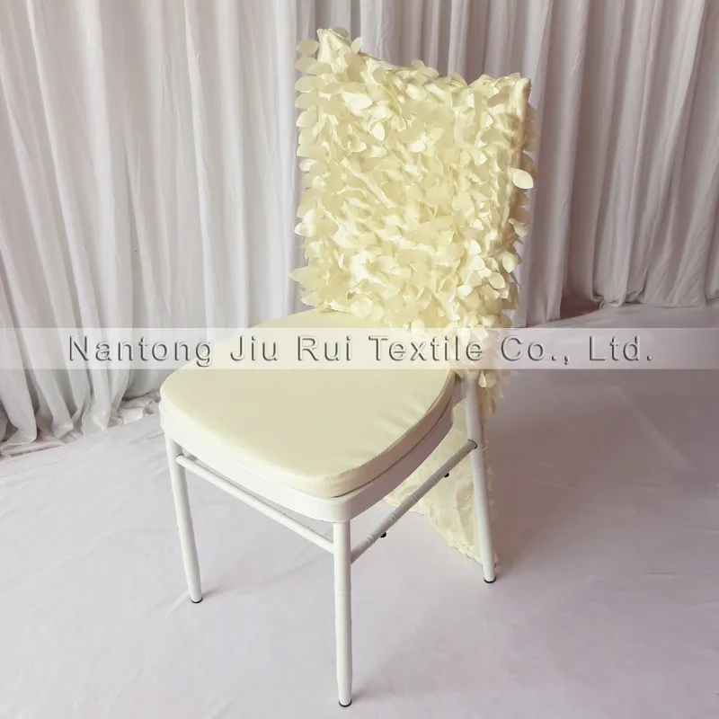 럭셔리 3D Ruffled Taffeta Chiavari 의자 커버 선택 무료 배송 의 스타일